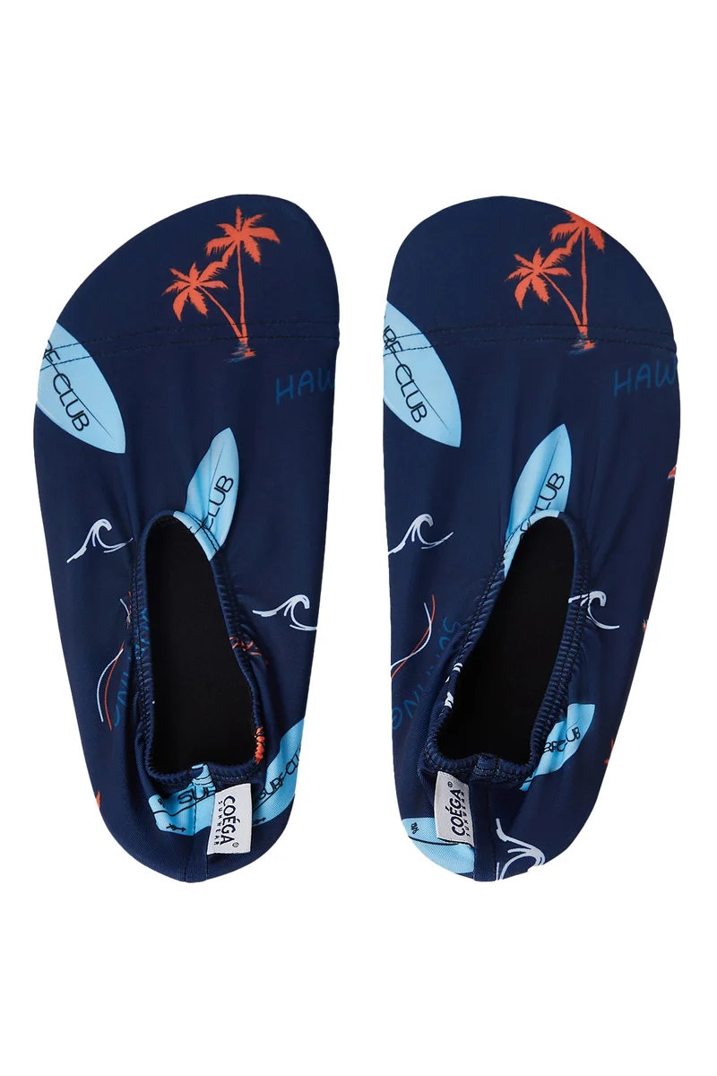 COEGA  Boys Baby/Kids/Youth Pool Shoes Kids - Navy Peach Palms